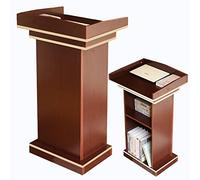 ZOCWJK Presentation Lectern, Presentation Stand, Wood Podium 108cm High for Classrooms, Conference Lectern for Schools and Offices, Heavy Duty Pulpits for i(