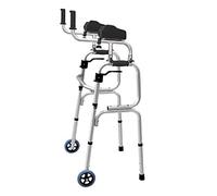 ZOCWJK Rollator with Wheels, Wheeled Walker with Armrests, Standing Vertical Walker with Padded and Contoured Platform for Forearm, Bariatric Walker