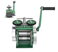 ZOCWJK Rolling Mill Machine, for Metal Sheet/Wire/Flat Pressing, Combination Manual Rolling Mill, Jewellery Press Tabletting Tool, for Jewelry Design & Repair,
