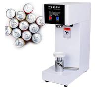 ZOCWJK Semi-Automatic Can Glass Bottle Sealing Machine, 180W Cup Sealer for Drinks for Max 7.9inch Height PET Aluminum Cans,White-220V