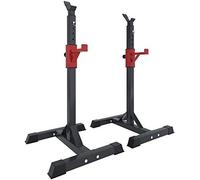 ZOCWJK Squat Barbell Bench Press Stands Home Gym Adjustable Squat Rack Barbell Rack Bodybuilding Strength Training Fitness Barbell Press Bench, Multifunction Sturdy Durable Max Load 250 KG