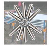 ZOCWJK Stainless Steel Conveyor Roller Wheels, Non-Powered Replacement for Industrial Conveyor Systems, Heavy-Duty and Durable Design,Dia 2"/50mm-L 31.5"/800MM