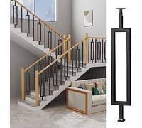 ZOCWJK Stair Railing Staircase Baluster Indoor Stairs Railing Pillar, 1/4/5/8/10/15/20/25/30 Pack DIY Railing Balusters Post for Deck, Front Porch, Steps for Balconies Hall,A 4pack-95cm/37.4in