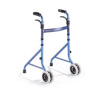 ZOCWJK Walker for Seniors Heavy Duty Folding Walker with Wheels for Older Adults Walker with Extra Wide Front Wheels Walker with Folding Pulley (