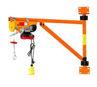 ZOCWJK Wall Winch Crane, 110v/220v Electric Hoist + Wall Bracket, Household Small Lifting Column Bracket (PA400-12m+200kg Bracket