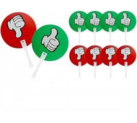 Zodazoqa 10 Pcs Thumbss Up Thumbs Down Paddles,Red and Green - Classroom Voting Paddles for Classroom, Small Group Teacher Supplies, Yes or No, Durable, Scoreboard Voting Scoreboard