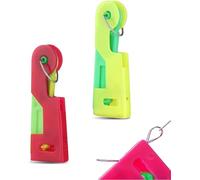 Zodazoqa 2 Pcs Needle Threader, Plastic Hand Sewing Needles, DIY Threading Tool, Needle Threaders for Hand Sewing（Color Random）