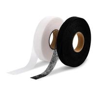 Zodazoqa 2 Pcs Wonder Web Hemming Tape, 2cm Wide No Sewing Iron on Tape Roll Fabric Fusing Tape Strong Fusible Fabric Tape for Jeans Curtain Trousers Garment Cloth（Black&White each 50 m）
