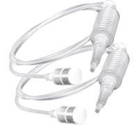 Zodazoqa 2pcs Brew Syphon Filter Tube Pipe Hose Manual DIY Wine Making Syphon Pump Siphon Pipe Hose Filter Wine Beer Brewing Making Tool Reusable Size About 2m/6.56ft