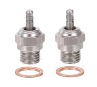 Zodazoqa 2PCS Hot Spark RC Glow Plug Nitro Glow Plug N3 for 1/10 RC Car Truck Buggy compatible with Traxxas Kyosho HSP HPI Redcat