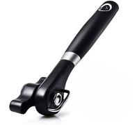 Zodazoqa Can Opener Smooth Edge Manual, Can Opener Handheld, No Sharp Edges With Soft Grips,Kitchen & Restaurant Cut safe can opener, Food Grade Stainless Steel Cutting Can Opener, Black