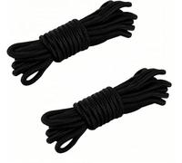 Zodazoqa Rope Paracord 20m - 4mmHeavy Duty Camping Rope, Black Braided Cord for Crafting, DIY, Camping, Survival, Outdoor Multipurpose Utility Rope(Black)