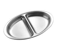 Zodiac 11362 2-Division Oval Vegetable Dish, 10" Size