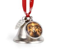Zodiac A-ries Christmas Bell & Sleigh Bells for Tree Decoration Hanging Ornaments Festive Decor Love Bell