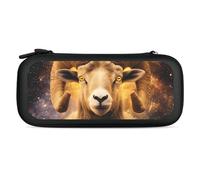 Zodiac A-ries Compatible with Switch Carrying Case Waterproof Protective Travel Bag with 15 Game Card Slots