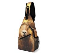 Zodiac A-ries Cute Shoulder Bags Casual Sling Backpack Print Crossbody Chest Bag for Men Women