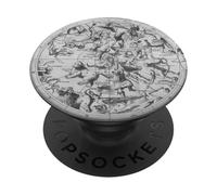 Zodiac Astronomy Constellation Vintage Map Illustration PopSockets Adhesive PopGrip