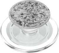 Zodiac Astronomy Constellation Vintage Map Illustration PopSockets PopGrip for MagSafe