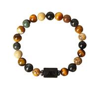 Zodiac Beaded Bracelet For Women Men, 12 Constellation 8Mm Natural Gemstone Bracelet Crystal Beads Bangle Spirit Jewellery Birthday Gift Taurus