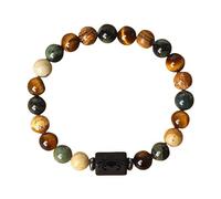 Zodiac Beaded Bracelet For Women Men, 12 Constellation 8Mm Natural Gemstone Bracelet Crystal Beads Bangle Spirit Jewellery Birthday Gift Virgo