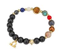 Zodiac Beaded Bracelet For Women Men, 12 Constellation 8Mm Natural Gemstone Bracelet Crystal Beads Bangle Spirit Protection Jewellery Birthday Gift Libra