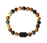 Zodiac Beaded Bracelet For Women Men, 12 Constellation 8Mm Natural Gemstone Bracelet Crystal Beads Bangle Spirit Jewellery Birthday Gift Libra