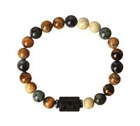 Zodiac Beaded Bracelet For Women Men, 12 Constellation 8Mm Natural Gemstone Bracelet Crystal Beads Bangle Spirit Jewellery Birthday Gift Scorpio