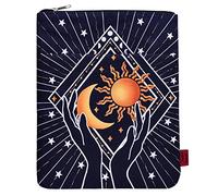 Zodiac Book Sleeve with Secure Zip | Astrology Book Cover Protector for Paperbacks & Hardcovers | 11x8.5 Inch Bookish Gift for Adults