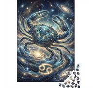 Zodiac Cancer 1000 Piece Jigsaw Puzzle,Adults & Kids 14+,Home Wall Decor,Whimsical Challenge,Educational Toy,Premium Cardboard,Great Gifts,Stress Relief 38x26cm