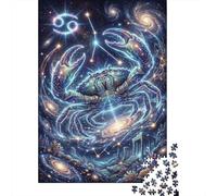 Zodiac Cancer 1000 Piece Jigsaw Puzzle,Gift Idea,Home Wall Decor,Premium Cardboard,Whimsical Challenge,Educational Toy,Adults & Kids 14+,Stress Relief 70x50cm