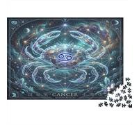 Zodiac Cancer 1000 Piece Jigsaw Puzzle,Premium Cardboard,Adults & Kids 14+ Celestial,Impossible Challenge,Educational Toy,Home Wall Decor,Gift Idea,Stress Relief 52x38cm