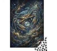 Zodiac Cancer 1000 Piece Jigsaw Puzzle,Premium Cardboard,Educational Toy,Whimsical Challenge,Great Gifts,Home Wall Decor,Adults & Kids 14+,Stress Relief 38x26cm