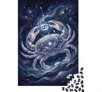 Zodiac Cancer 1000 Piece Jigsaw Puzzle,Premium Cardboard,Gift Idea,Stress Relief,Impossible Challenge,Educational Toy,Home Wall Decor,Adults & Kids 14+ 70x50cm