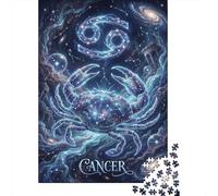 Zodiac Cancer 1000 Piece Jigsaw Puzzle,Premium Cardboard,Impossible Challenge,Educational Toy,Gift Idea,Stress Relief,Home Wall Decor,Adults & Kids 14+ 38x26cm