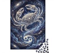Zodiac Cancer 1000 Piece Jigsaw Puzzle,Premium Cardboard,Stress Relief,Whimsical Challenge,Educational Toy,Home Wall Decor,Gift Idea,Adults & Kids 14+ 70x50cm