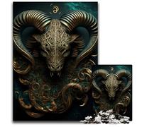 Zodiac Capricorn 1000 Piece Jigsaw Puzzle Jigsaw Puzzles Relax & Challenge Colorful Home Decor Art for Friends 1000 PCS(75x50cm)