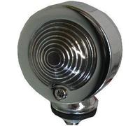 Zodiac Chrome Bullet Marker Side Light for Motorcycles/Trikes - Short Stem, Clear