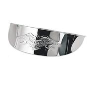 Zodiac Chrome 'Live To Ride' Eagle Visor for 7" Motorcycle Headlight
