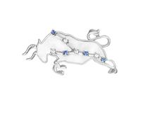 Zodiac Constellation Brooches for Women Men Crystal Astrology Pins Horoscope Jewelry for Casual Wear, Parties & Gift Giving