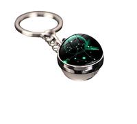 Zodiac Constellation Glow in the Dark Keychain - Personalized Horoscope Gift for Men & Women - Unique Star Sign Accessories for Keys, Bag, Backpack (All 12 Astrology Signs) (Sagittarius)