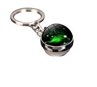 Zodiac Constellation Glow in the Dark Keychain - Personalized Horoscope Gift for Men & Women - Unique Star Sign Accessories for Keys, Bag, Backpack (All 12 Astrology Signs) (Aries)