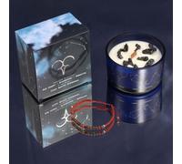 Zodiac Crystal Candle & Gemstone Bracelet For Aries - Freshness Fragrance