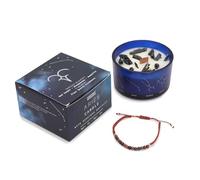 Zodiac Crystal Candle with Gemstone Bracelet - Aries