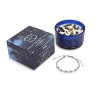 Zodiac Crystal Candle with Gemstone Bracelet - Cancer