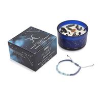 Zodiac Crystal Candle with Gemstone Bracelet - Pisces