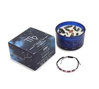 Zodiac Crystal Candle with Gemstone Bracelet - Virgo