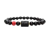 Zodiac Design Bracelet Patron Saint Unisex Constellation Natural Agate Beads Elastic Strap Star Sign Distance Friendship Prayer