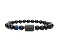 Zodiac Design Bracelet Patron Saint Unisex Constellation Natural Agate Beads Elastic Strap Star Sign Distance Friendship Prayer