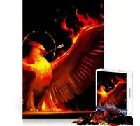Zodiac Fire Bird Phoenix 1000 Pieces Jigsaws Adults Puzzles Gifts Intellect Fun Soothing Hobby Exact Edges Memorable Gift (38x52cm)