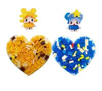 Zodiac Heart-Shaped Skin Picking Fidget Toy, Silicone Sensory Fidget Pad with Pickable Tactile Pegs, Anxiety Relief Items & Stress Relief Toys for Adults Kids (Leo+Aquarius)